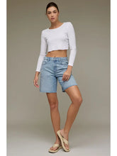 Medium Light Wash Baggy Shorts