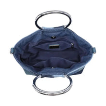 Ronan Crossbody in Patchwork Denim