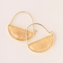 Stone Prism Hoop Earring