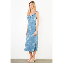 Tie Straps Polka Dot Midi Dress