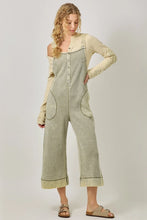 Washed Thermal Jumpsuit in Washed Sage