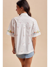 Embroidered Buttondown Blouse
