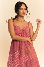 Floral Lace Fabric Mix Patchwork Maxi Slip Dres