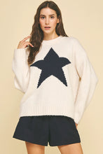 Star Knit Oversized Sweater