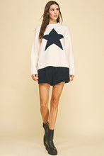 Star Knit Oversized Sweater