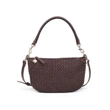 Jordan Textured Woven Hobo in Espresso