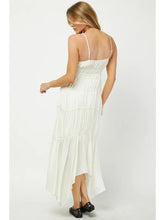 Cream Handkerchief Maxi Dress