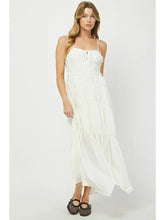 Cream Handkerchief Maxi Dress