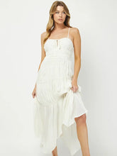 Cream Handkerchief Maxi Dress