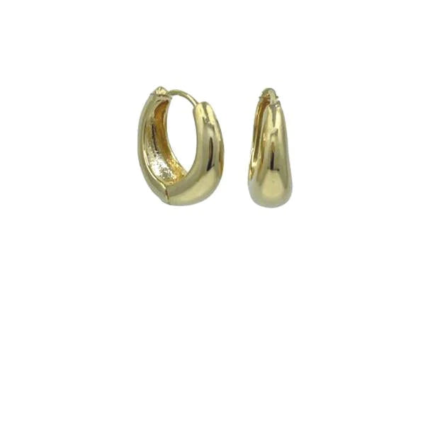 Medium Gold Plated Hoops