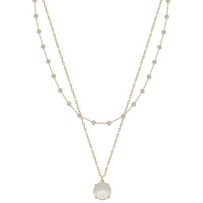 Clear Crystal Necklace