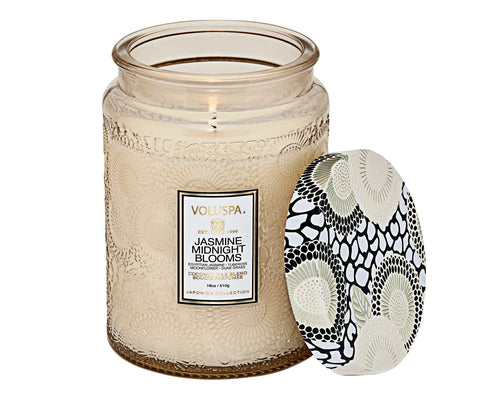 Jasmine Midnight Blooms Large Candle