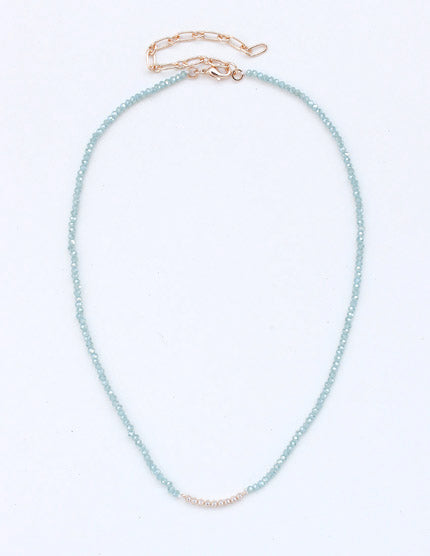 Mint Crystal Necklace