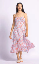 Erika Midi Dress in Blue Print