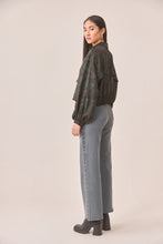 Long Sleeve Blouse with Shirt Collar and Tie & Button Front