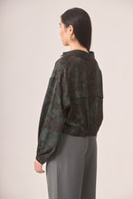 Long Sleeve Blouse with Shirt Collar and Tie & Button Front