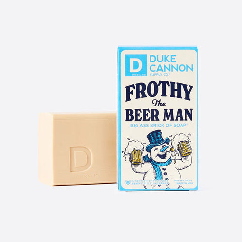 FROTHY THE BEER MAN SOAP Big Ass Brick of Soap