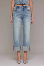 Vintage Wash High Rise Straight Jean