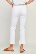 Happy Cropped Flare- White