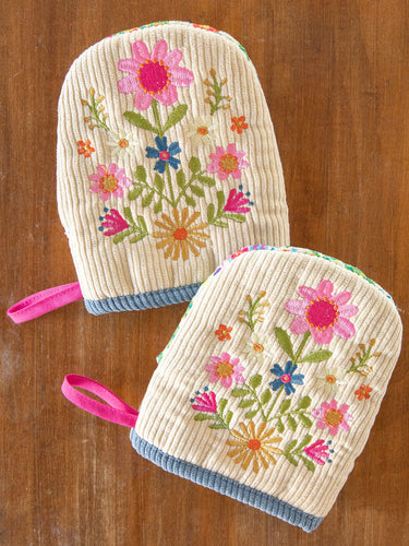 Embroidered Mini Oven Mitts