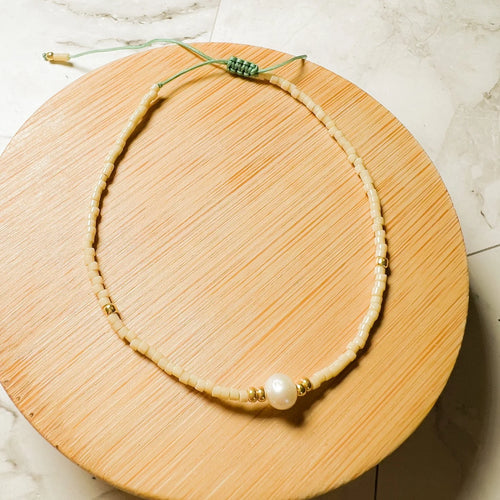 Gem and Seed Bead bracelet