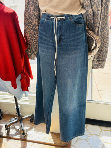 Jade Denim Wide Leg Jeans in Dark Wash