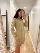 Seamed Sweatshirt Dress in Puddle