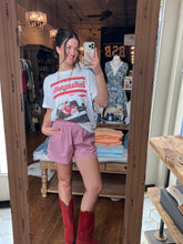 Gingham Shorts With Elastic Waistband