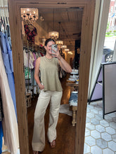 High Rise 33” Inseam Wide Comfort Flare with Seams