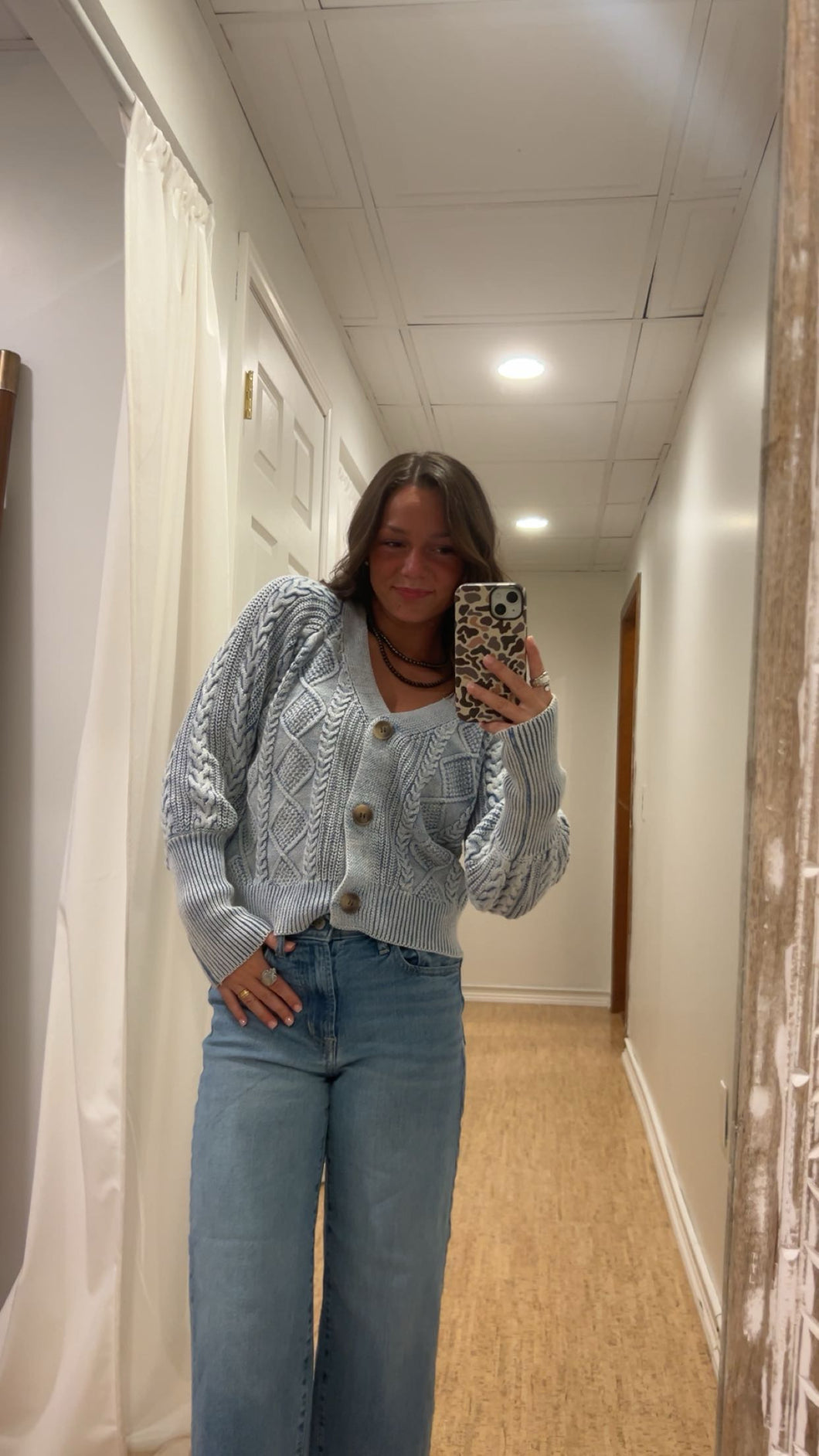 Mixed Media Cardigan