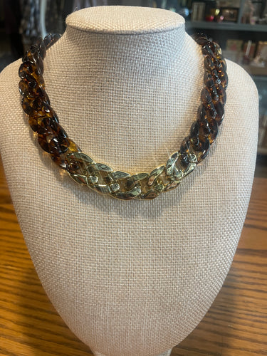 Resin and Chain Necklace