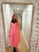 Handkerchief Maxi Dress in Pink