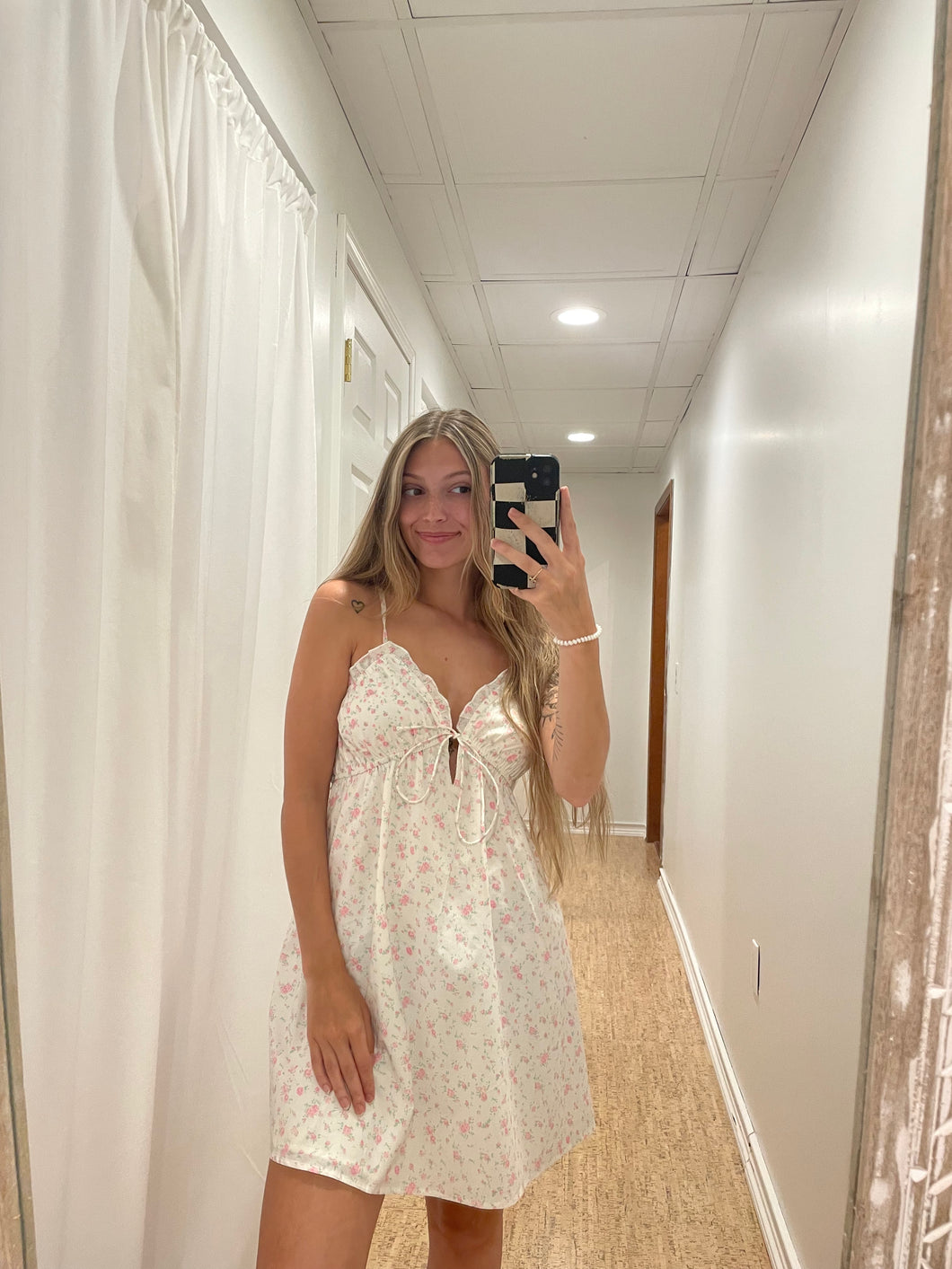Floral Print Mini Dress