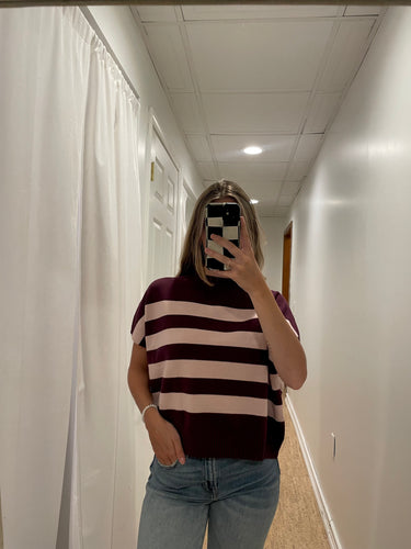 Stripe Sweater Vest