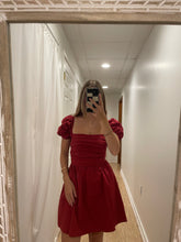 Puff Sleeved Mini Dress