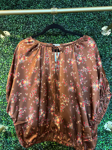 Satin Print Ramona Top