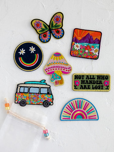 Reusable Stick-On Embroidered Patches
