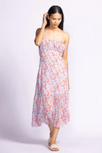 Erika Midi Dress in Blue Print