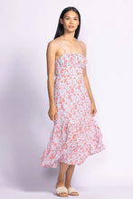 Erika Midi Dress in Blue Print