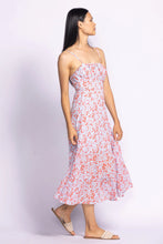 Erika Midi Dress in Blue Print