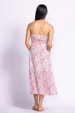 Erika Midi Dress in Blue Print