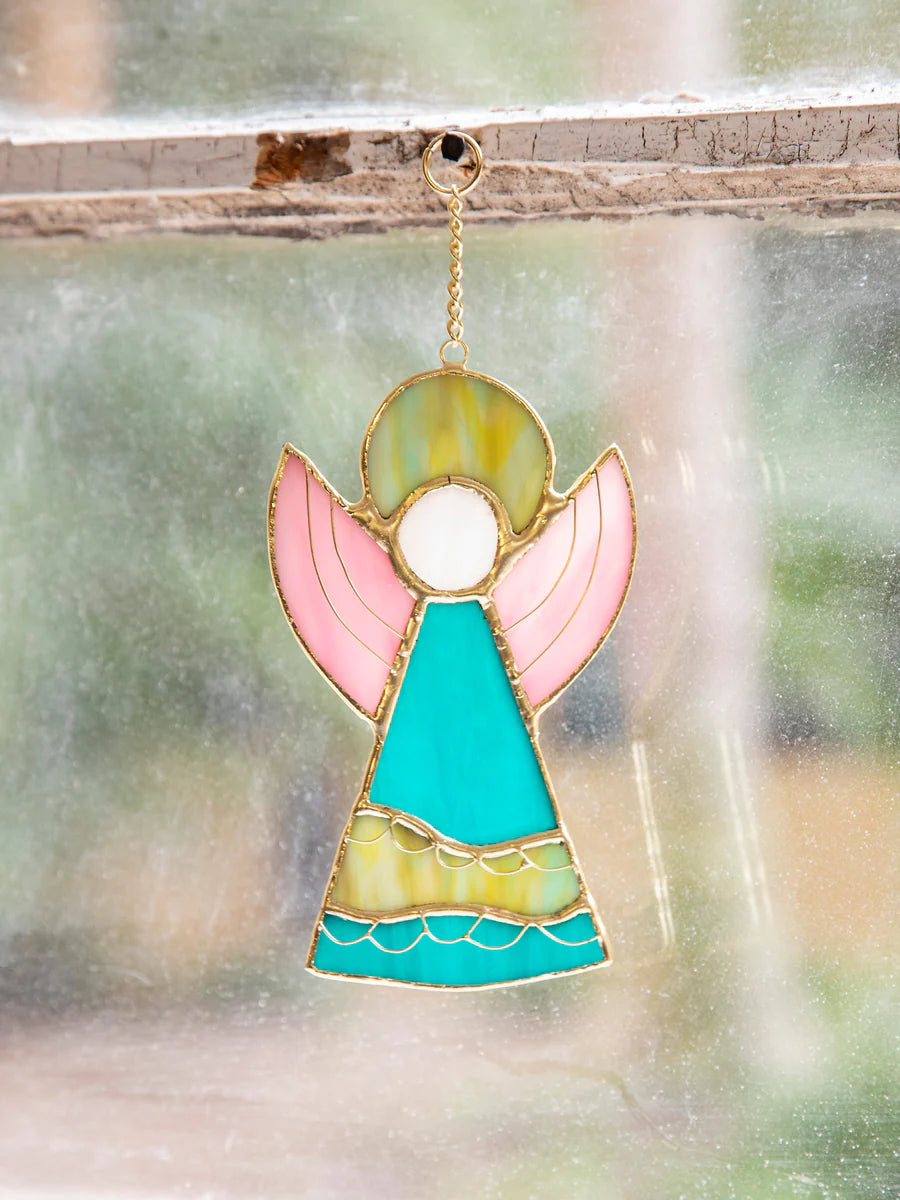 Stained Glass Window Hanging Angel