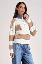 Sloan Sweater in Camel Stripe