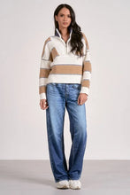 Sloan Sweater in Camel Stripe
