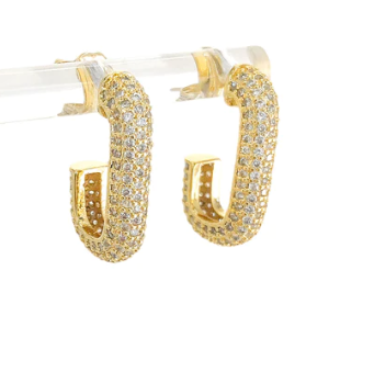 CZ Hoop Earring