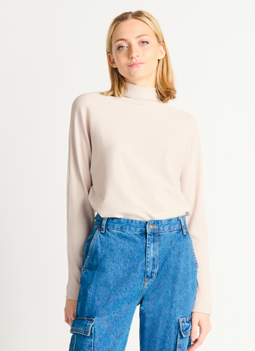 Sandstone Long Sleeve Turtleneck Top