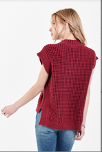 Briana Red Sweater Vest