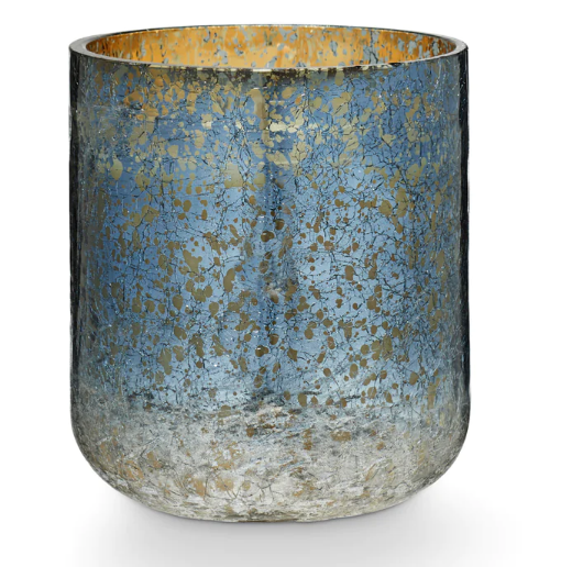 North Sky Crackle Small Glass Candle
