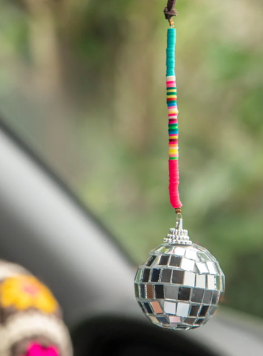 Disco Ball Car Charm