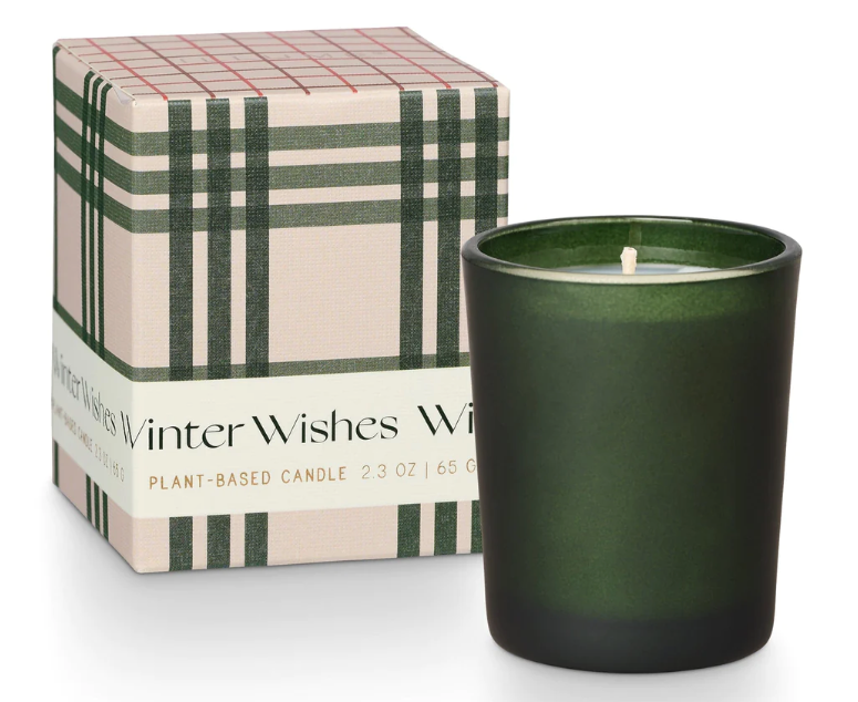Winter Wishes Boxed Votive- Balsam and Cedar
